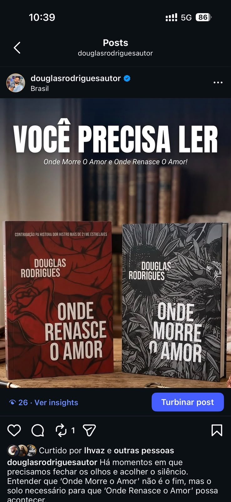 Imagem de divulgação com os dois livros lado a lado